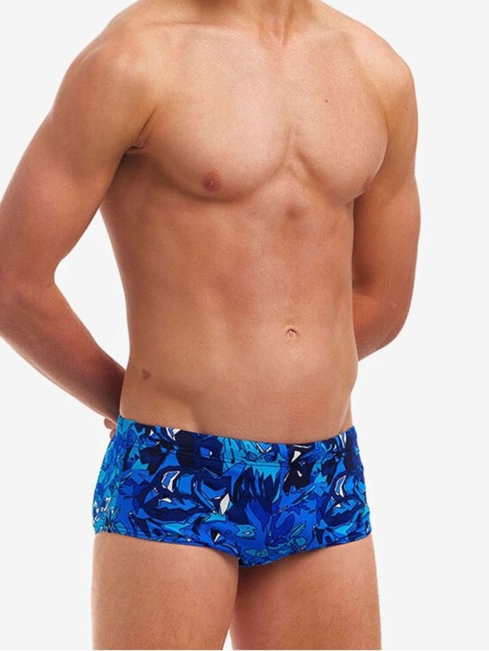 Funky Trunks True Bluey Blue Floral Swim Briefs